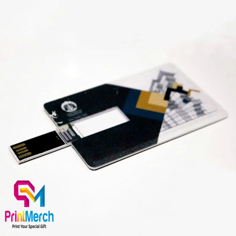 Flashdisk kartu custom dengan desain promosi perusahaan