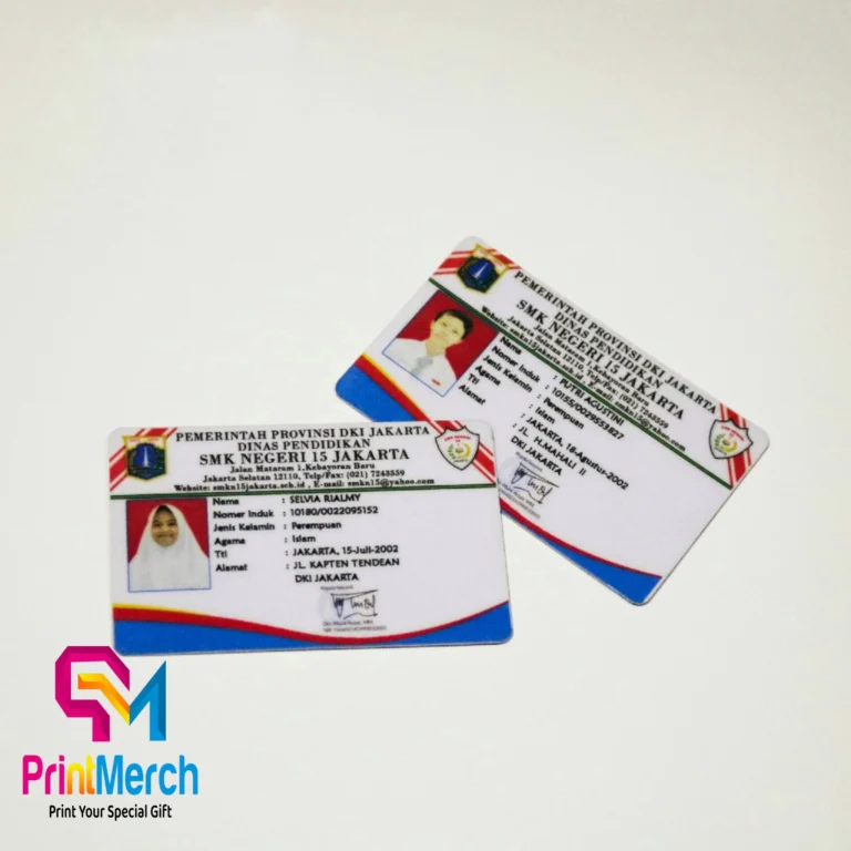 ID card custom dengan cetak full color untuk kebutuhan identitas