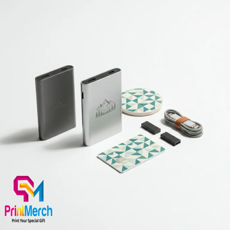 Power bank custom dan tech gadget promosi untuk merchandise perusahaan