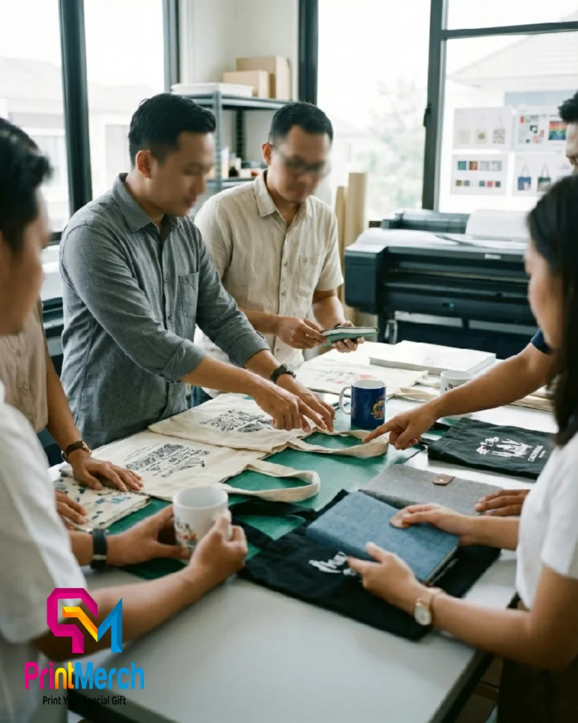 Produk merchandise dan souvenir custom Print Merch sebagai solusi branding dan kebutuhan perusahaan