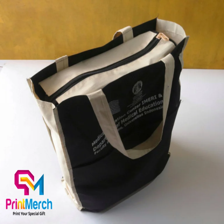 Tas kanvas custom untuk souvenir dan merchandise perusahaan